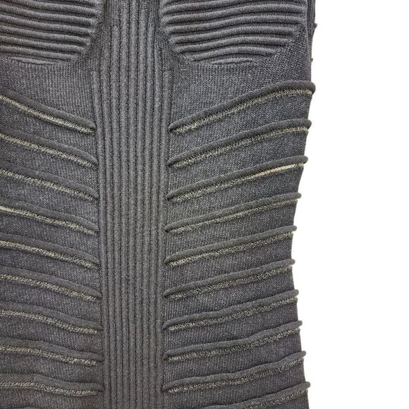 Balmain Women's Viscose Blend Rib Knit Cutout Long Dress - Picture 5 of 9